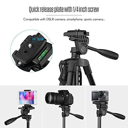 TPZ 3366 5 kg Aluminum Tripod, Black - Image 3
