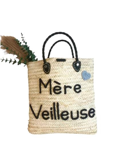 Panier femme en osier grand sac à main pour le quotidien