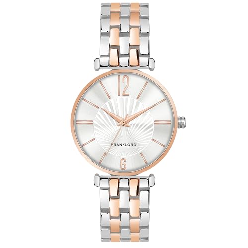 Franklord Amara Womens Luxuries Series Analog Watch Elegant Ladies Timepiece Featuring White and Gold Dial with Water Resistant Design Stylish and Durable Watch for Women (B0CLVGK461) Amazon Price History, Amazon Price Tracker