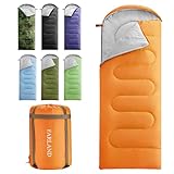 FARLAND Sleeping Bags 30℉ for Adults Teens Kids with Compression Sack Portable and Lightweight for 3-4 Season Camping, Hiking,Waterproof, Backpacking and Outdoors