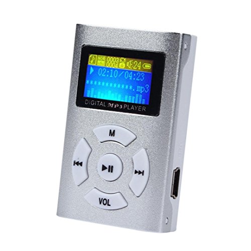 Start Mini Protable USB Mini LCD Screen MP3 Player Support 32GB Micro SD TF Card-Silver