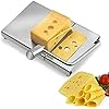 Kaassnijder, kaasschaaf roestvrij staal, Cheese Slicer met snijdraad en schaalplaat, roestvrijstalen draadsnijder voor…