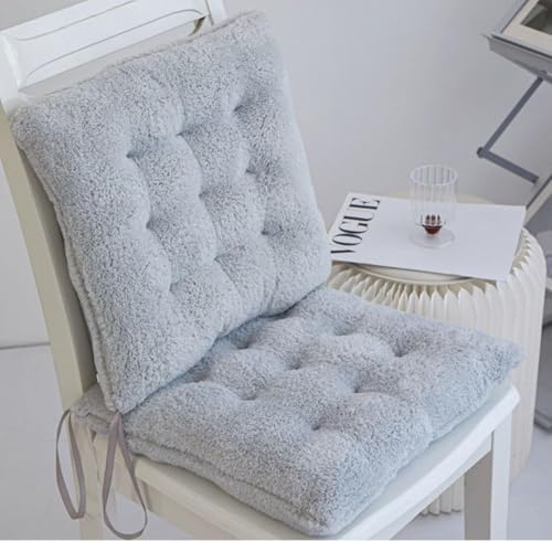 Coussins de chaise carrés 45x45 cm en peluche XJBTBA avec attaches lot de 2