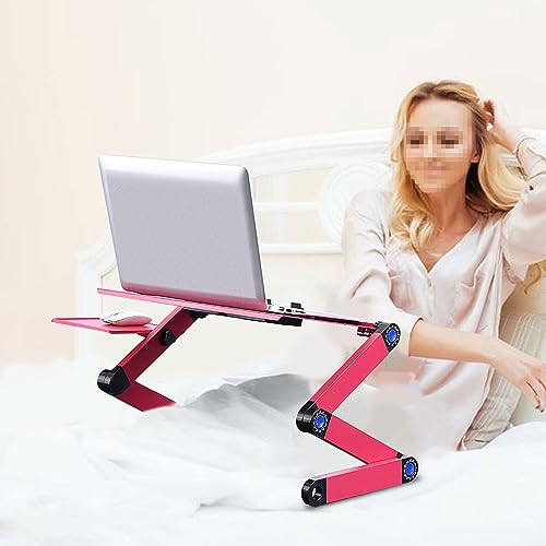 Soporte ajustable para laptop con 2 ventiladores y base plegable miniatura 2