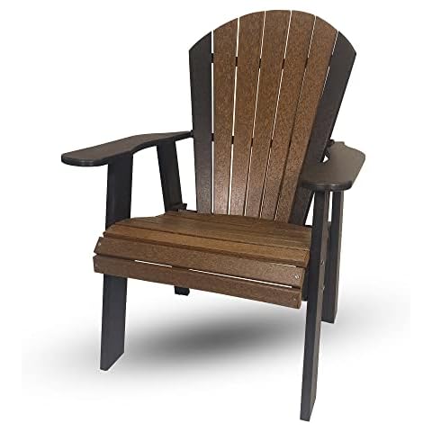 Procelle Poly Adirondack Chair Maple Green - Amish Made Poly Wood Composite Adirondack Chairs - Perfect Fire Pit Chairs, Patio, Lawn & Garden Outdoor Furniture - All Weather & Maintenance Free Cover