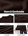 SVSAO Men's Mock Turtleneck Long Sleeve Shirt Casual Basic Thermal Undershirt Lightweigt Pullover Brown