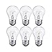 Sterl Lighting - Pack of 6 Bulbs, 15-Watt Decorative A15 Incandescent Light Bulb, Medium Standard Household Base (E26), Crystal Clear
