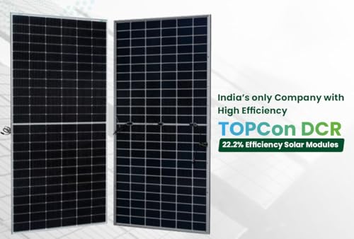 Image of WAAREE II 560-80 Watt TOPCon DCR Bifacial Solar Panel II Half-Cut Technology | BIS & IEC Certified | Dual Glass Bifacial Module | 30 Years Output Warranty Govt Subsidy (TOPcon DCR, 6)