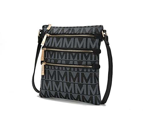 Bolsa transversal MKF feminina de luxo bolsas e bolsas de mão de couro PU ajustável alça de ombro transversal mensageiro