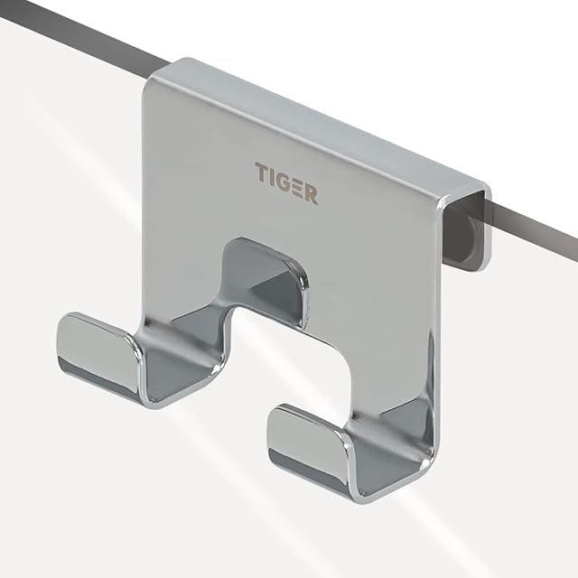 Tiger Caddy, Shower enclosure, Towel hook 6-8 mm, Chrome, 35x70x50mm