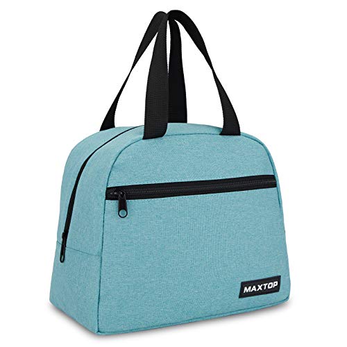 MAXTOP Lunch Bag Women,Insulated Thermal Lunch Box Bag for men With Front Pocket and Inner Mesh pocket, Cooler Tote Bag Gifts for Adults Women Men Work Nurse Picnic Beach Park