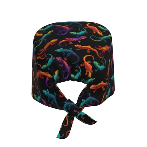 Image of Working Cap Scrub Cap with Sweatband | Adjustable Nurse Surgical Caps, for Men Women, Tie Back Hat