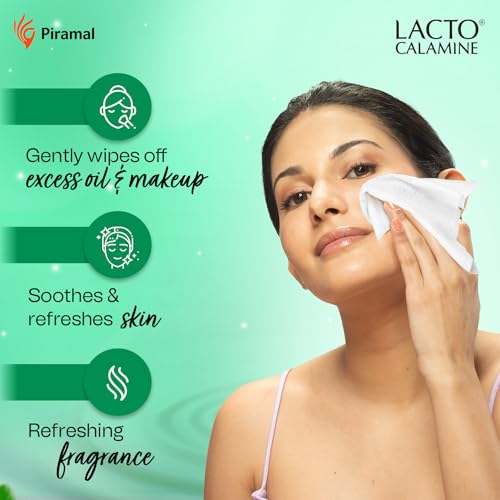Lacto Calamine Daily Cleansing Facial Wipes 25N Each - Pack of 3 | Wet Wipes for Face with Aloe Vera, Cucumber & Vitamin E | Makeup Remover Wipes|... - Image 5