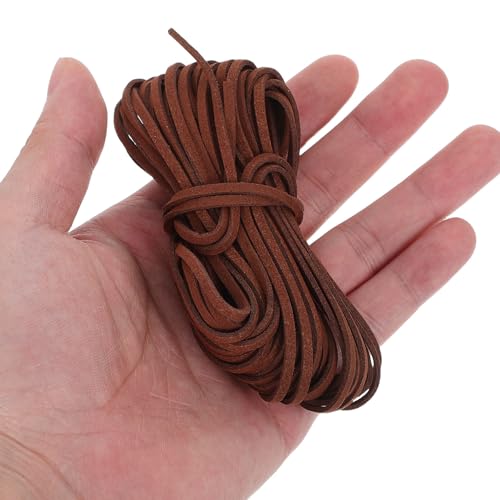 Cordón de gamuza sintética plano para diseñar collares y pulseras artesanales DIY 5