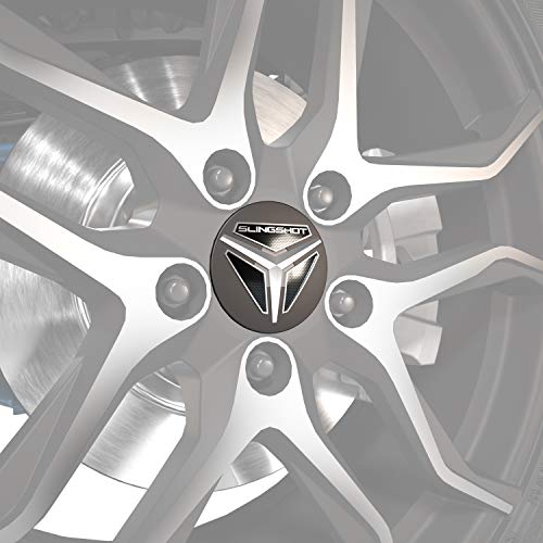 Polaris Slingshot Wheel Caps - Matte Black