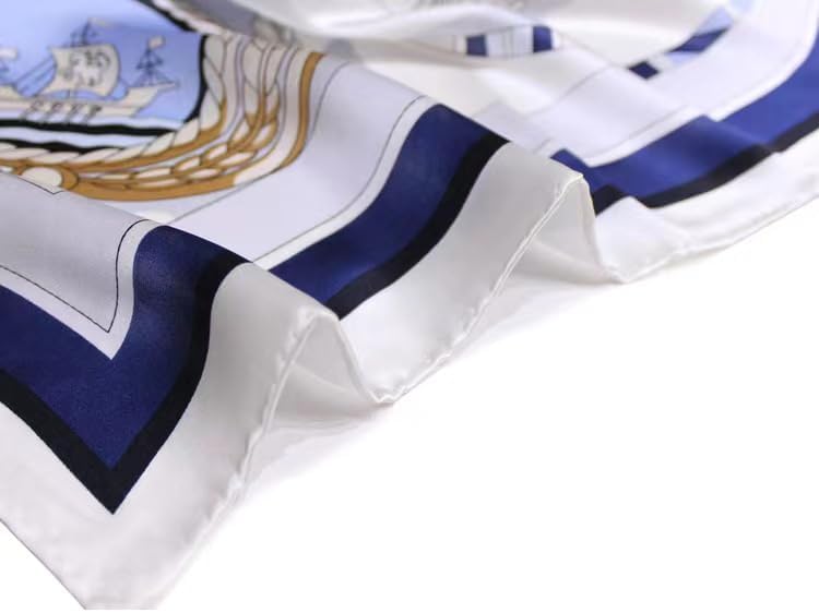 ANDANTINO 100% Silk Scarf 43" Large Square Lightweight Headscarf& Shawl–Women Hair Wraps-With Gift Packed - Image 4