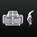 1pc Chrome Stock Oil Cooler Cover Insert Compatible with 2011-2016 Harley Touring Street Glide Models (Stock Oil Cooler Cover Only)