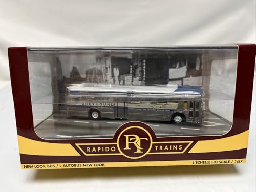 Rapido Fishbowl Bus 1:87 Scale HO Scale Greyhound Standard Editon-Exclusive Production #236 New Looks in Box GMC with Display case. The Bus Measures About 5