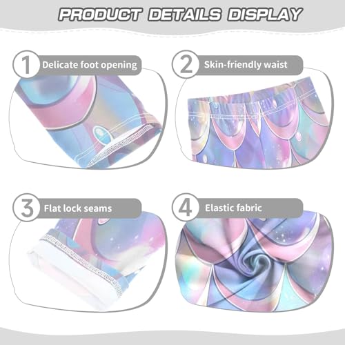 Bolaz Toddler Girls Leggings Printed Yoga Pants Leggings Seamless Patterns of Pale Pink for Kids3