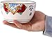 okuya Miska owoców 4,5 cali ręcznie malowany miseczka ceramiczna, europejskie kreatywne naczynia gospodarstwa domowego Miska ryżowa, zupa śniadaniowa miska sałatki (Color : #E)