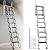 Generic Retractable Loft Foldable Ladder with 2 Handrails and Pull-Down System Anti-Slip Retractable Folding Stair Load Capacity 660Lbs for Indoor Garage Basement Storehouse