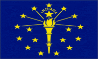 Indiana State 3x5 ft polyester Flag