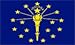 Indiana State 3x5 ft polyester Flag