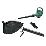 Bosch elektrischer Laubsauger/Laubbläser UniversalGardenTidy 3000 (3000 W, Fangsack 50 l, stufenlose Drehzahleinstellung, zum Blasen, Saugen und Häckseln von Laub, in Kartonverpackung)