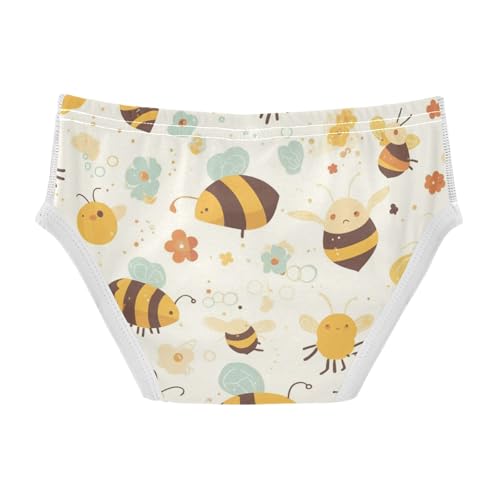 KLL Linear Bee Liquid Toddler Boys Pure Cotton Nighttime Underwear Breathable Children Panties2