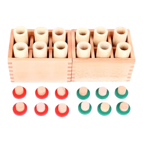 Boîtes à sons matériel sensoriel Montessori jouet d'éveil en bois pour garçons et filles