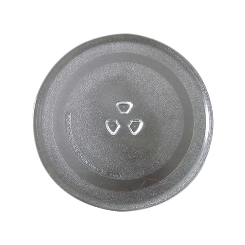 Piatto girevole in vetro per microonde da 24,4 cm/25,4 cm, piatto girevole in vetro per microonde