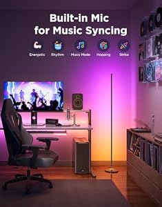 Govee RGBIC Floor Lamp Basic, 1000lm LED Corner Lamp, Black — photo 5 of 6
