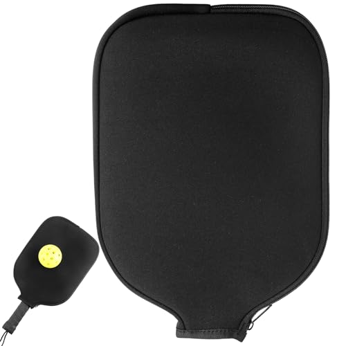 VioraWhite Paddle Cover Compatible with Pickleball Dink Ball Racket Neoprene Cover Universal Accessory Durable Dink Ball Protective Accessory (1 Pcs)