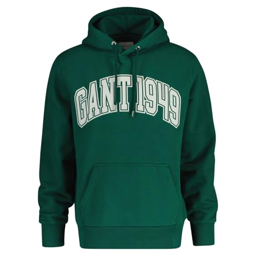 GANT Sudadera con Capucha gráfica, Verde Oscuro, XL