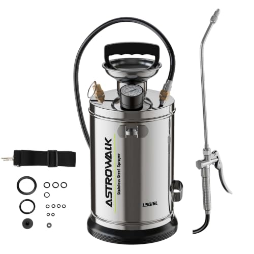 Stainless Steel 1.5 Gallon Garden Pump Sprayer