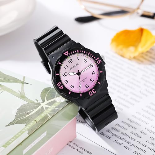 Women's Minimalist Rose Gold Sport Watch - Waterproof Casual Analog Timepiece for Nurses and Everyday Wear - Image 3