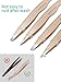 Tweezers Set for Women Facial Hair: Stocking Stuffers 4Pcs Stainless Steel Eyebrow Tweezer Set with Travel Mirror Case, Suitable for Everyday Use in Car, Purse