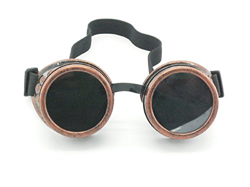 Óculos Wocst Steampunk vintage para soldar óculos Cyber Punk Gothic, WO-HYJ-1, Cobre