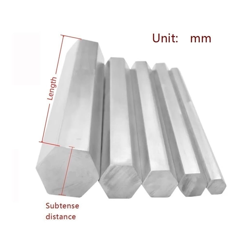 10 szt. Aluminiowy pręt sześciokątny 6061 Solidne pręty o długości 200-1000 mm do inżynierii rzemieślniczej(100x24mm)