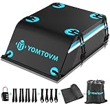 Rooftop Cargo Carrier Roof Bag,𝟮𝟭 𝗖𝘂𝗯𝗶𝗰 𝗙𝗲𝗲𝘁 𝐖𝐚𝐭𝐞𝐫𝐩𝐫𝐨𝐨𝐟 RoofBag Soft-Shell Carriers Top Luggage Stor