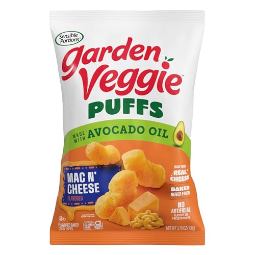 Sensible Portions Garden Veggie Puffs, Mac n' Cheese, 3.75 Oz