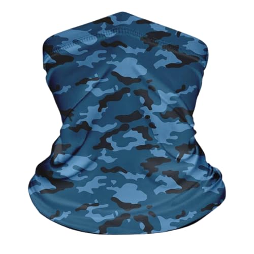 KIT Com Duas Bandana Balaclava Tubular Diversas Cores e Padrões (Camuflado Azul e Camuflado Rosa)