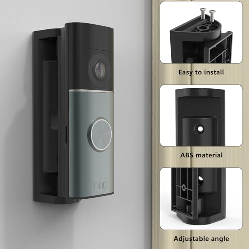 Montaje en ángulo para timbre con cable ajustable 0-45 grados compatible con Pro y Plus 5