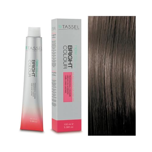 Tassel - Tinte Permanente Capilar Nº5.1 Castaño Claro Ceniza - Mujer - 100 ml - Color Natural Frío con Acabado Profesional y Nutrición de Argán y Keratina
