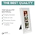 pbf PHOTO BOOTH FRAMES 2x6 Photo Strip Frame | 2 x 6 Photo Booth Strip Frame with Stand | Picture Frame for Photo Booth Strip | Premium Designer Photobooth Frame (White)