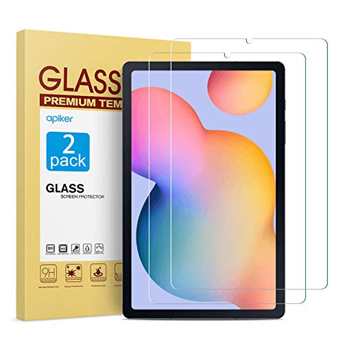Apiker 2 Pack HD Tempered Glass Compatible with Samsung Galaxy Tab S6 Lite, 10.4 inch