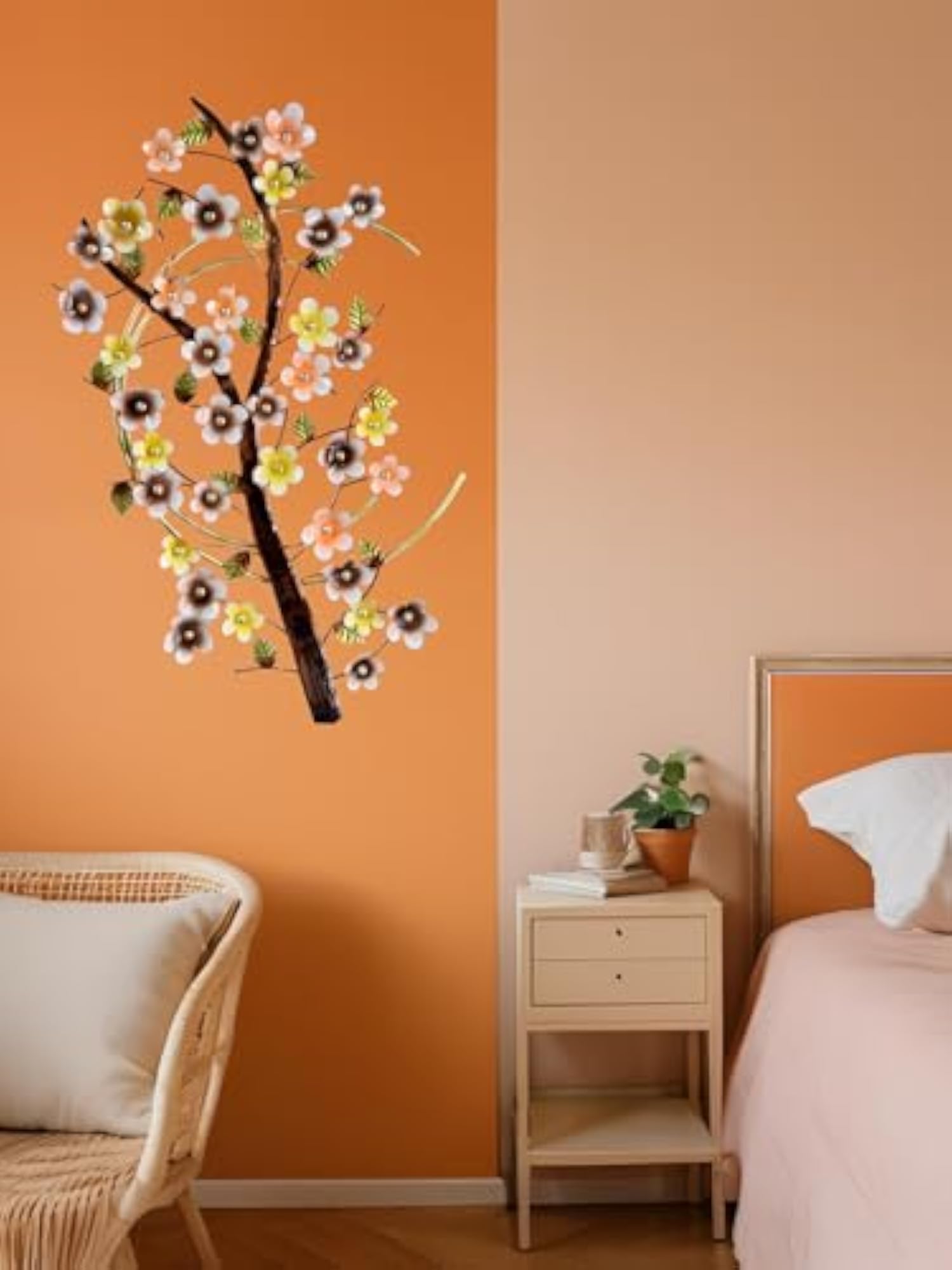 Cherry Blossom Metal Wall Art, Decorative