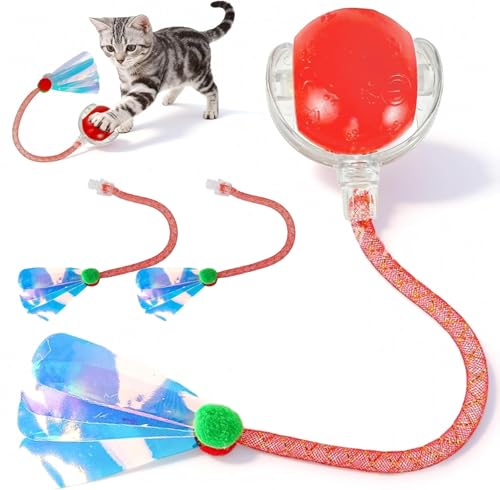 Rocfish 360° Rotating Smart Cat Ball with Motion Sensor & USB Rechargeable