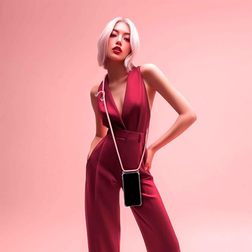 Coque cordon Samsung S25 rose ONEFLOW Twist collier téléphone portable chic - 4