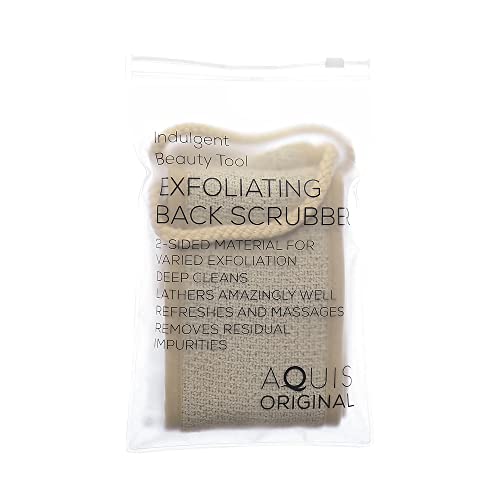 Aquis AEX0040LI Double-Sided Exfoliating & Cleansing Back Scrubber thumb #4